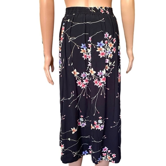 Sag Harbor Woman Floral Button Front MIDI Skirt Women’s Size 3X - Picture 2 of 9